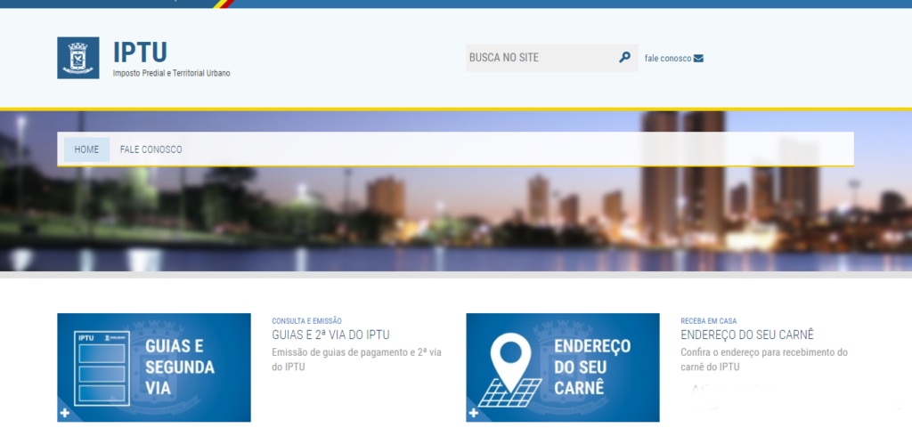 Site Oficial da Prefeitura de Campo Grande
