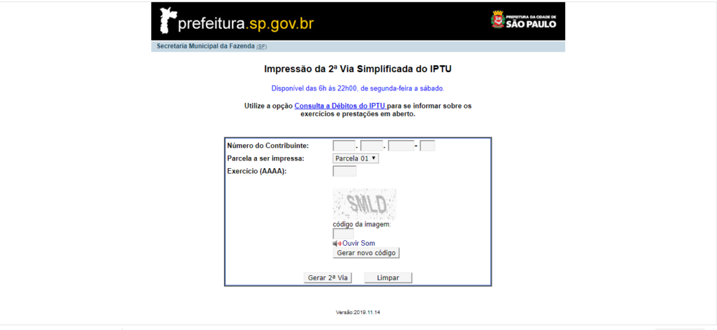 API de consulta: Prefeitura / SP / São Paulo / Valor Venal de